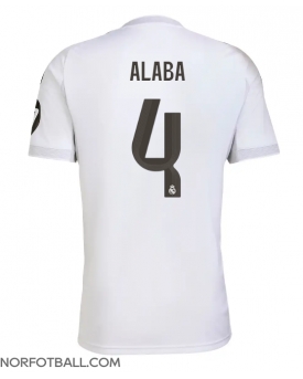 Billige Fotballdrakt Real Madrid David Alaba #4 Replika Hjemmedrakt 2025-26 Kortermet Billige Fotballdrakt Real Madrid David Alaba #4 Replika Hjemmedrakt 2025-26 Kortermet